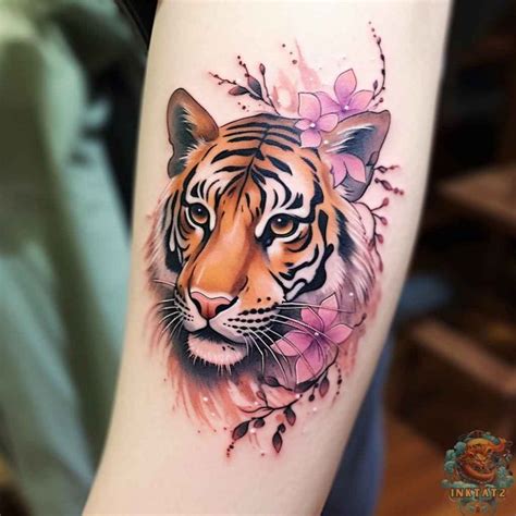 feminine small tiger tattoo|Celebrating Women and Their Unique Feminine Tiger。